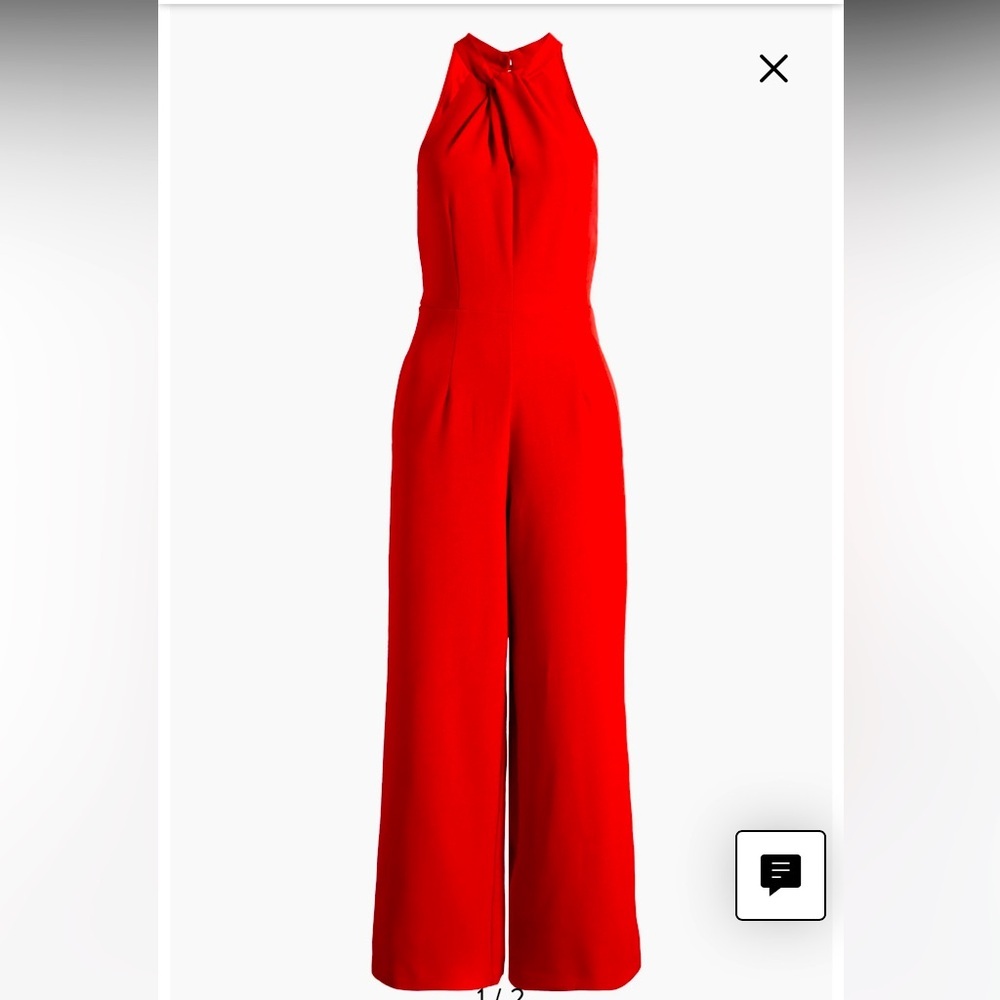 Julia Jordan Halter Neck Wide Leg Jumpsuit